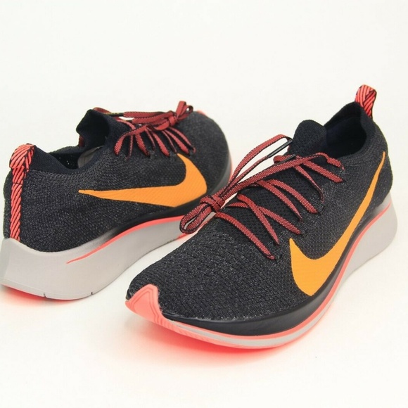 nike zoom fly flyknit black orange